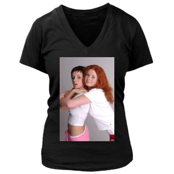 TATU Women's Deep V-Neck TShirt