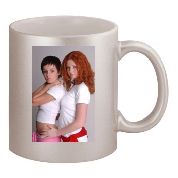 TATU 11oz Metallic Silver Mug