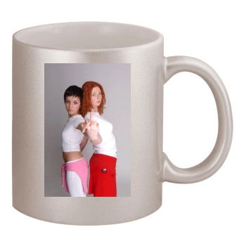 TATU 11oz Metallic Silver Mug