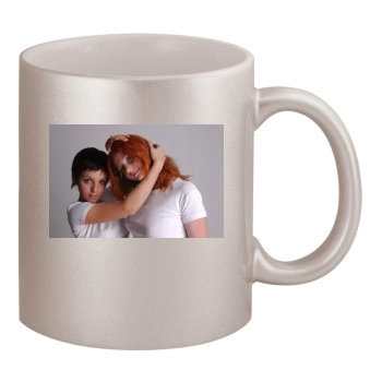 TATU 11oz Metallic Silver Mug