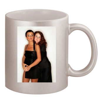 TATU 11oz Metallic Silver Mug