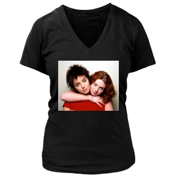 TATU Women's Deep V-Neck TShirt