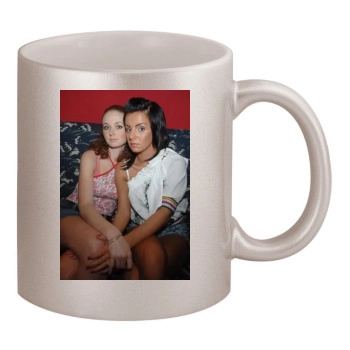 TATU 11oz Metallic Silver Mug