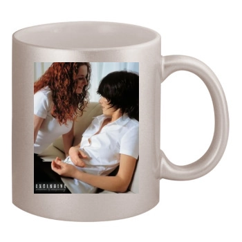 TATU 11oz Metallic Silver Mug