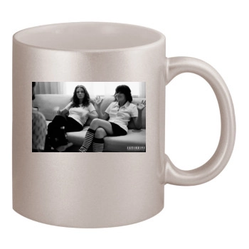 TATU 11oz Metallic Silver Mug