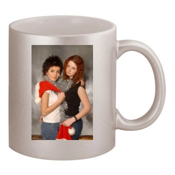 TATU 11oz Metallic Silver Mug