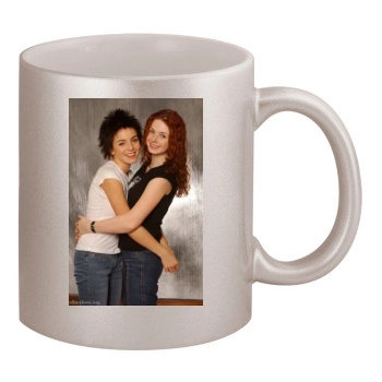 TATU 11oz Metallic Silver Mug