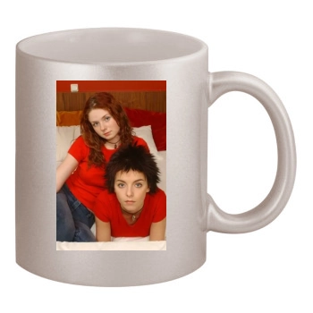 TATU 11oz Metallic Silver Mug