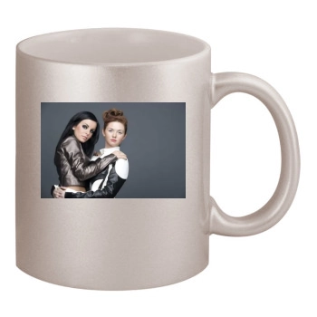 TATU 11oz Metallic Silver Mug