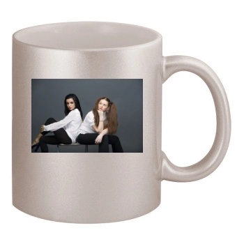 TATU 11oz Metallic Silver Mug