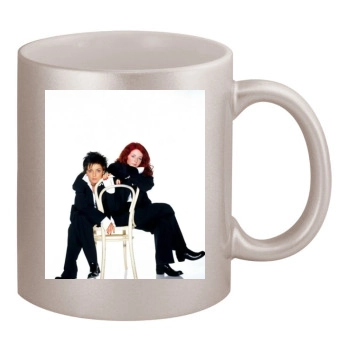 TATU 11oz Metallic Silver Mug