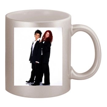 TATU 11oz Metallic Silver Mug