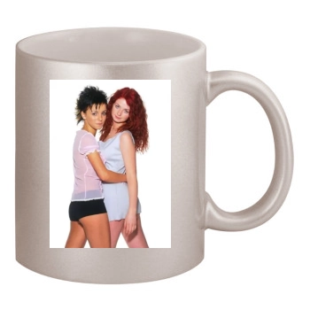 TATU 11oz Metallic Silver Mug