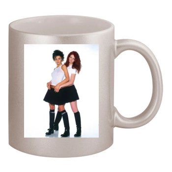 TATU 11oz Metallic Silver Mug