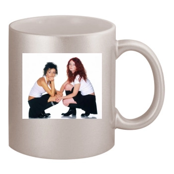 TATU 11oz Metallic Silver Mug