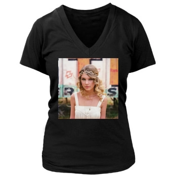 Taylor Swift Women's Deep V-Neck TShirt