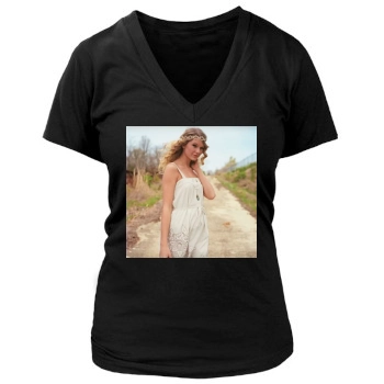 Taylor Swift Women's Deep V-Neck TShirt