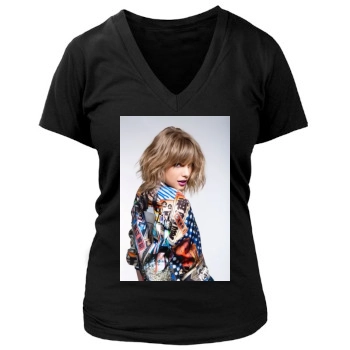 Taylor Swift Women's Deep V-Neck TShirt