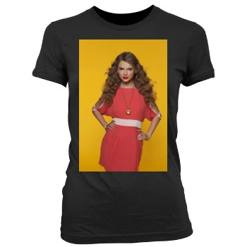 Taylor Swift Women's Junior Cut Crewneck T-Shirt