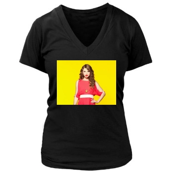 Taylor Swift Women's Deep V-Neck TShirt