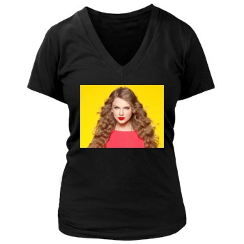 Taylor Swift Women's Deep V-Neck TShirt