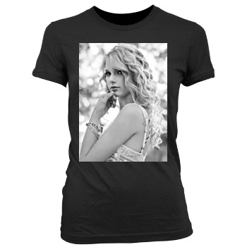 Taylor Swift Women's Junior Cut Crewneck T-Shirt