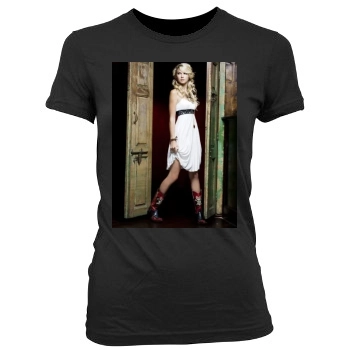 Taylor Swift Women's Junior Cut Crewneck T-Shirt