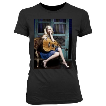 Taylor Swift Women's Junior Cut Crewneck T-Shirt