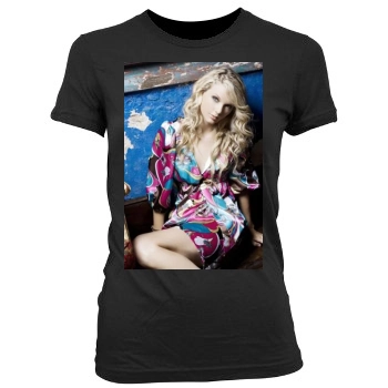 Taylor Swift Women's Junior Cut Crewneck T-Shirt