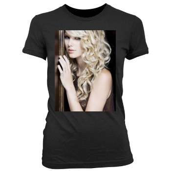 Taylor Swift Women's Junior Cut Crewneck T-Shirt