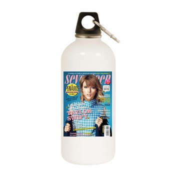 Taylor Swift White Water Bottle With Carabiner