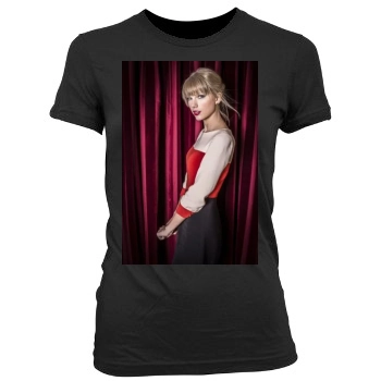 Taylor Swift Women's Junior Cut Crewneck T-Shirt