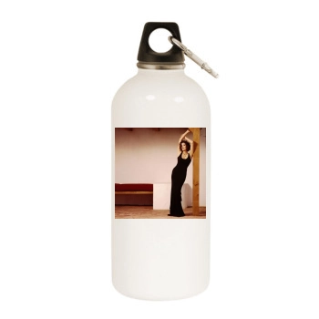 Teri Hatcher White Water Bottle With Carabiner