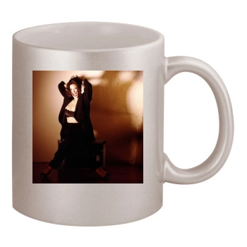 Teri Hatcher 11oz Metallic Silver Mug