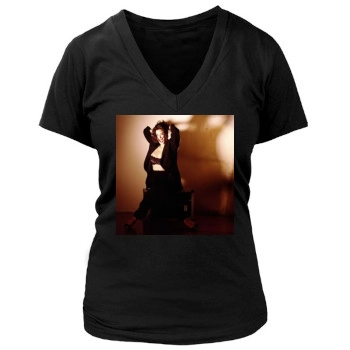 Teri Hatcher Women's Deep V-Neck TShirt