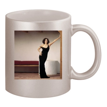 Teri Hatcher 11oz Metallic Silver Mug