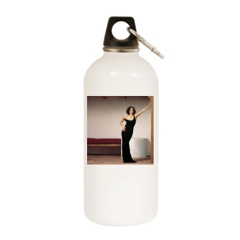 Teri Hatcher White Water Bottle With Carabiner