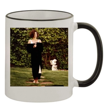 Teri Hatcher 11oz Colored Rim & Handle Mug