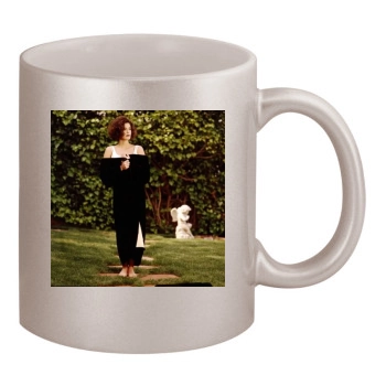 Teri Hatcher 11oz Metallic Silver Mug