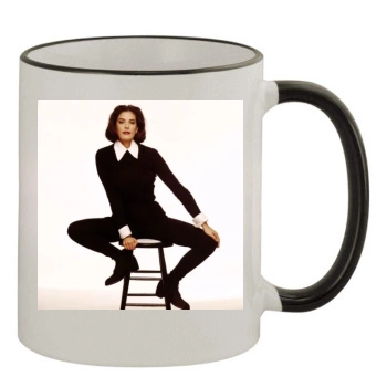 Teri Hatcher 11oz Colored Rim & Handle Mug