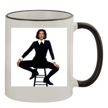 Teri Hatcher 11oz Colored Rim & Handle Mug