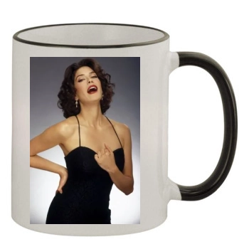 Teri Hatcher 11oz Colored Rim & Handle Mug