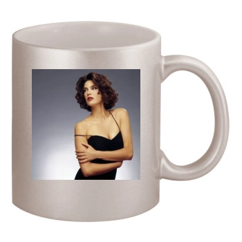 Teri Hatcher 11oz Metallic Silver Mug