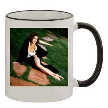 Teri Hatcher 11oz Colored Rim & Handle Mug