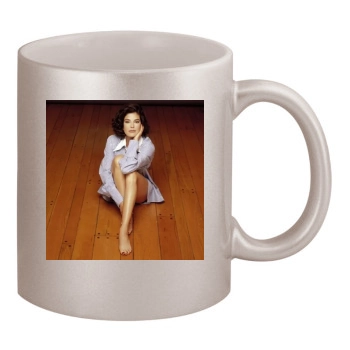 Teri Hatcher 11oz Metallic Silver Mug