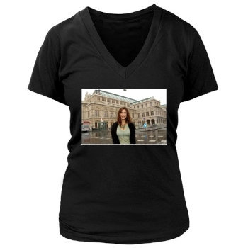 Teri Hatcher Women's Deep V-Neck TShirt