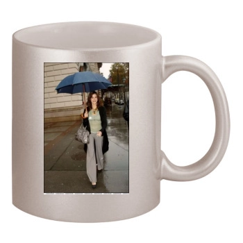 Teri Hatcher 11oz Metallic Silver Mug