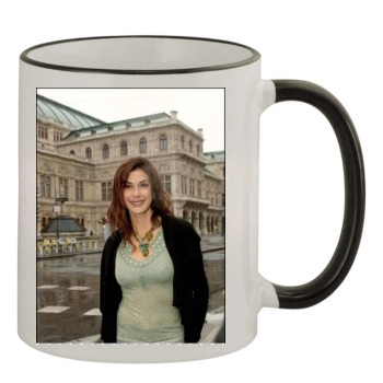 Teri Hatcher 11oz Colored Rim & Handle Mug