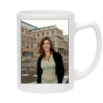 Teri Hatcher 14oz White Statesman Mug