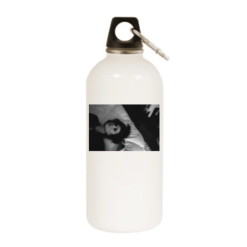 Mary Elizabeth Winstead White Water Bottle With Carabiner